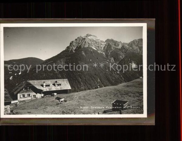 Neustift Stubaital Tirol Alpengasthaus Frohneben mit Serles Stub