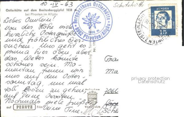 Ostlerhuette Berggasthaus auf dem Breitenberg Gipfel – Bild 2