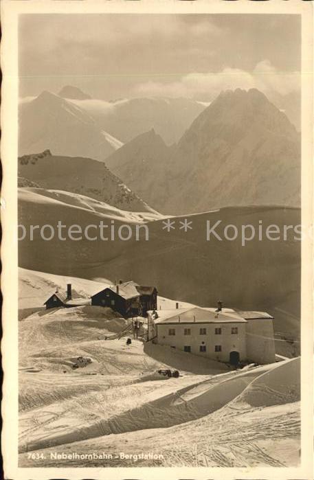 Oberstdorf Nebelhornbahn Bergstation Blick gegen H