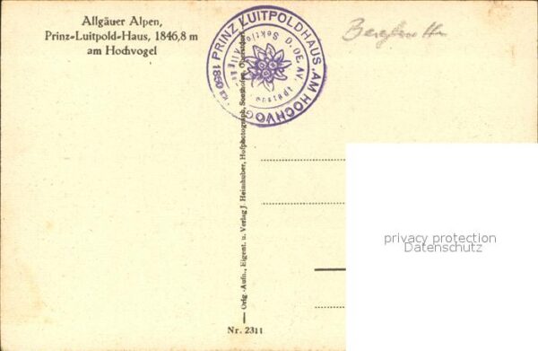 Prinz Luitpold Haus am Hochvogel Schutzhütte Allgäuer Alpen – Bild 2