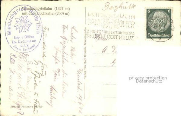 Wimbachgriess Huette Wimbachgriessalm Schutzhütte mit Hochka – Bild 2