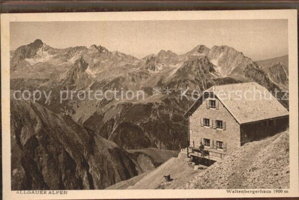 Waltenbergerhaus Schutzhaus Berghütte Allgäuer Alpen Kup