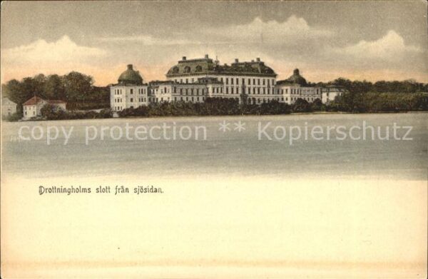 Drottningholm slott fran sjösidan