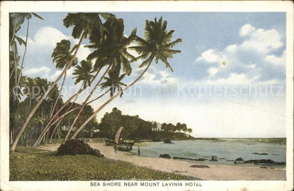 Ceylon Sri Lanka Sea Shore Near Mount Lavinia Hotel