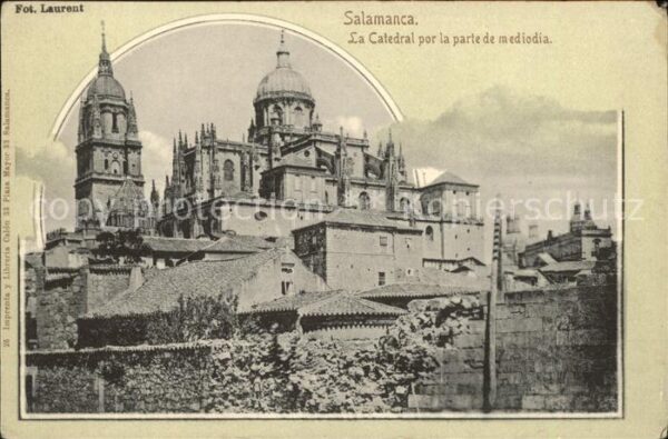 Salamanca Castilla y Leon La Catedral por la parte de mediodia