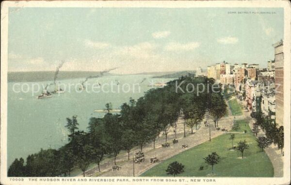 New York City The Hudson River and Riverside Park