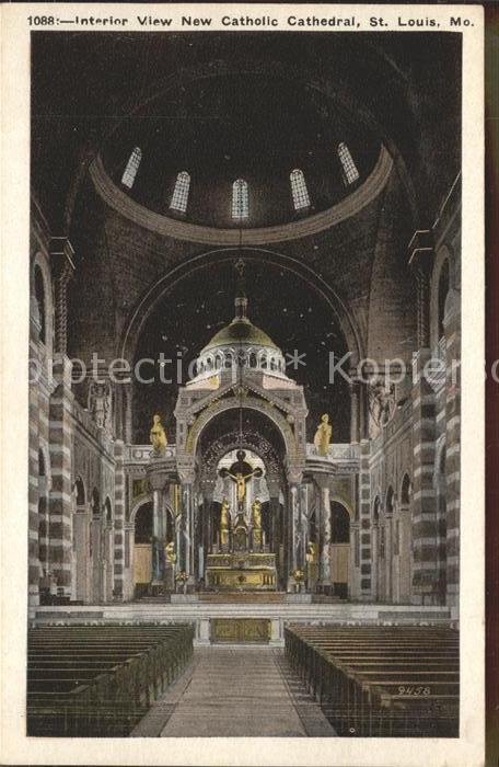 St Louis Missouri Interior View New Catholic Cathedral