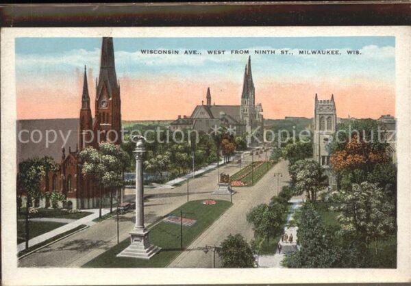 Milwaukee Wisconsin Wisconsin Avenue West From Ninth St.