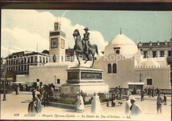 Alger Algerien Mosquee Djemaa-Djedid La Statue du Duc