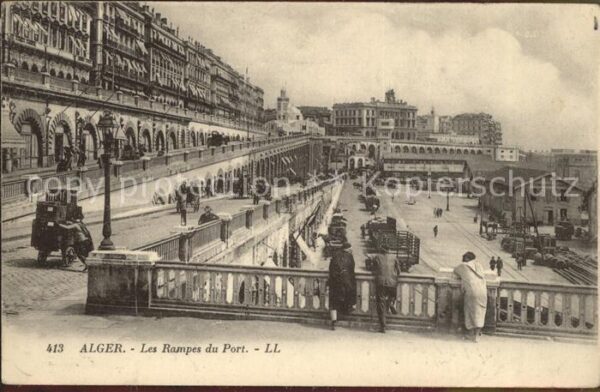 Alger Algerien Les Rampes du Port
