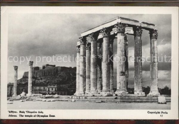 Athen Griechenland The temple of Olympian Zeus