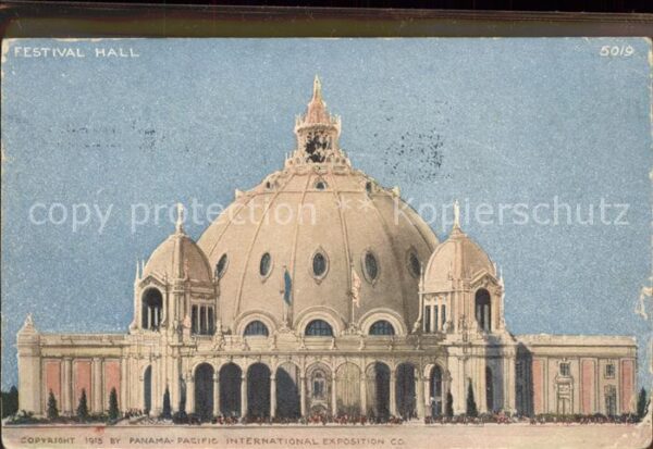 San Francisco California Festival Hall. Panama-Pacific Int.Expos