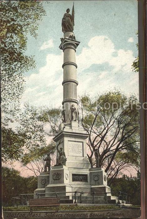Boston Massachusetts Soldiers Monument Boston Common