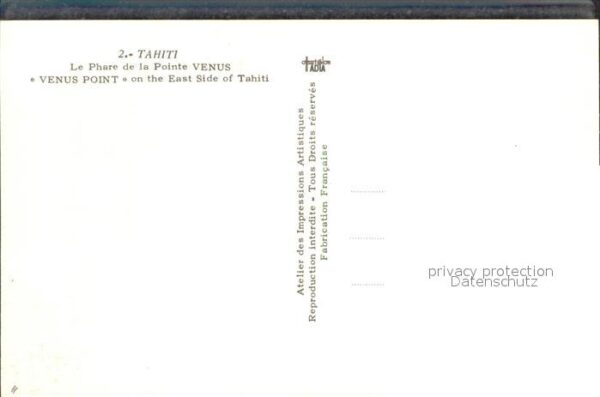 Tahiti Polynesien Venus Point – Bild 2