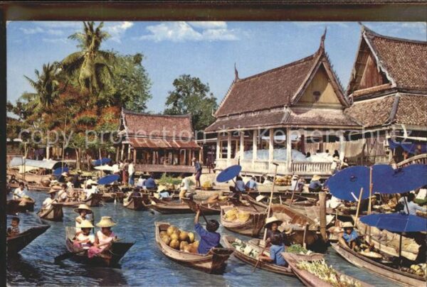 Bangkok Floating Market Wat Sai Thonburi