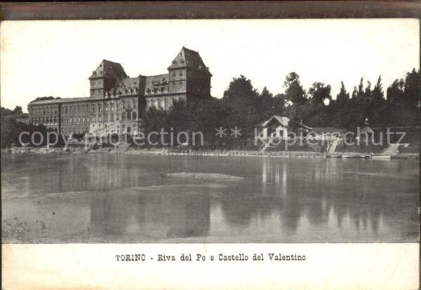 Torino Riva del Po e Castello del Valentino