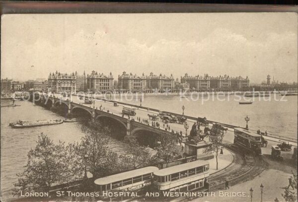 London St.Thomass Hospital and Westminster Bri