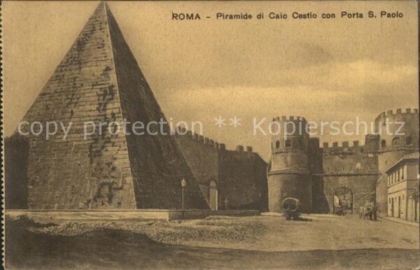 Rom Roma Piramide di Caio Cestio con Porta S.Pao