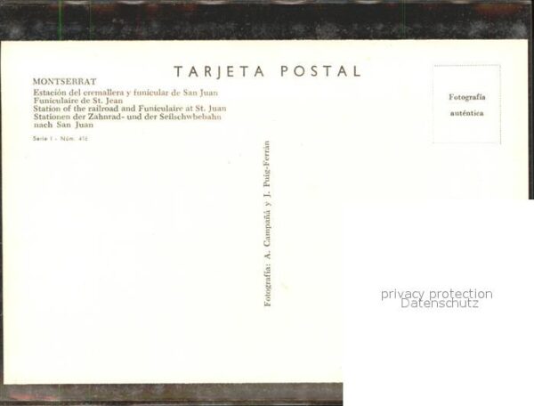 Monistrol de Montserrat Cataluna Stationen der Zahnrad- u.Seilschwebebah – Bild 2