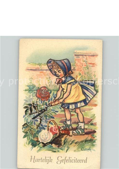 Rosen Kind Gartenschere Geburtstag Künstlerka
