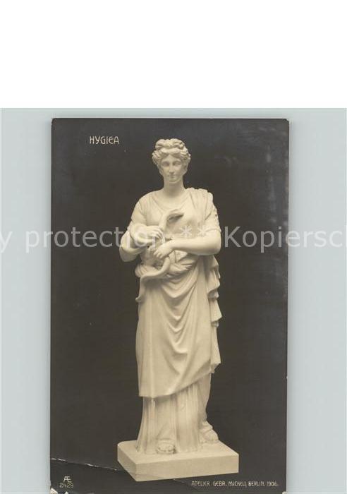Skulpturen Hygiea Schlange