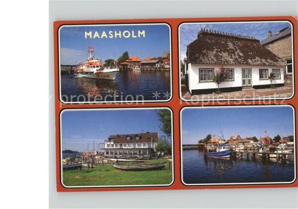 Maasholm Fischerdorf Dampfer  Hütte