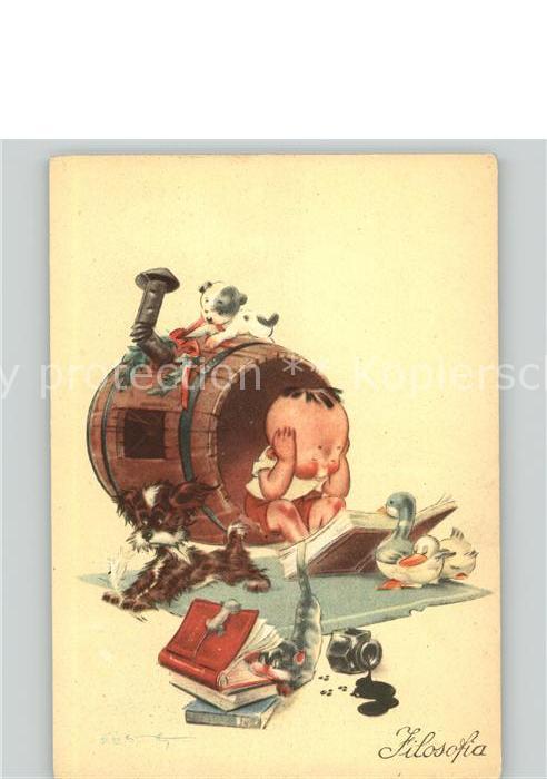 Kinder Child Enfants Hund Tinte Ente Buch