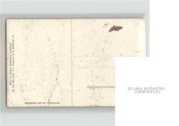 Kuenstlerkarte G. Hoffmann Nr.739 Heidelberg – Bild 2