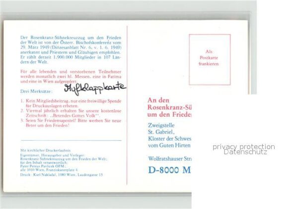 Papst Johannis Paul II. Aufklappkarte – Bild 2