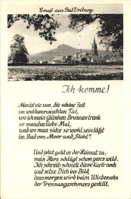 Bad Driburg mit Text