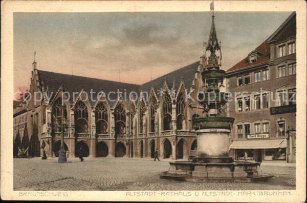 Braunschweig Partieen in der Altstadt (Rathaus u.Mar