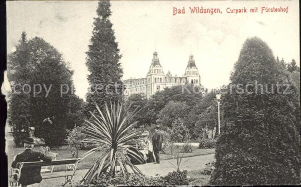 Bad Wildungen Curpark mit Fürstenhof