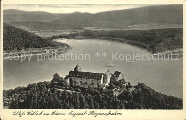 Waldeck Edersee Schloß Waldeck mit Edersee