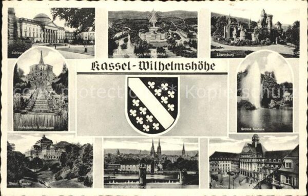 Wilhelmshoehe Kassel Rathaus u.Schloss