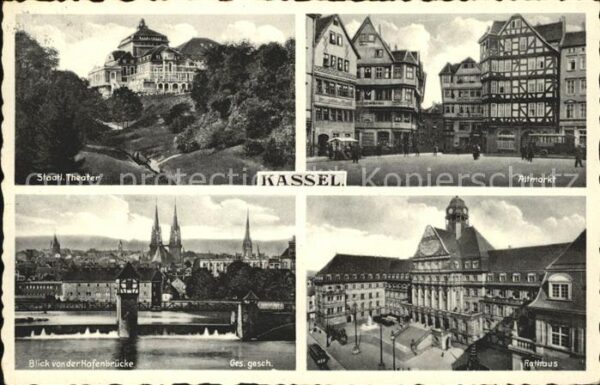 Kassel Altmarkt u.Rathaus
