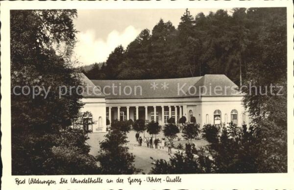 Bad Wildungen Wandelhalle an der Georg-Viktor-Quelle