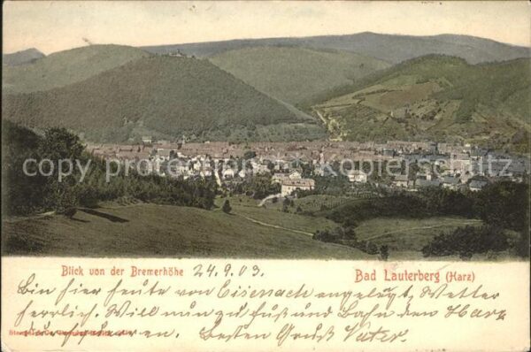 Bad Lauterberg Blick von der Bremerhöhe