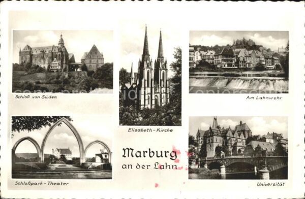 Marburg Lahn Am Lahnwehr u.Univeristät