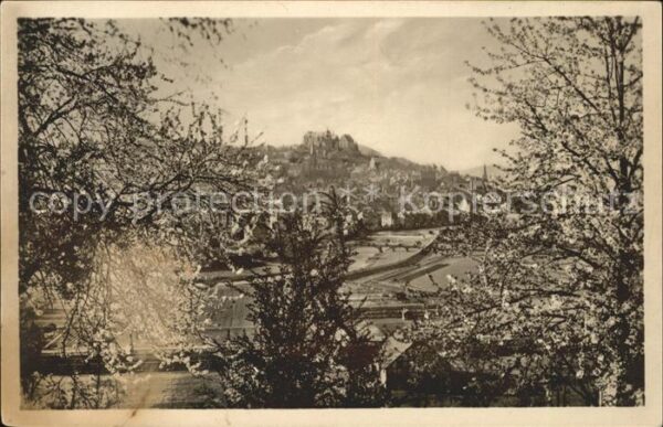 Marburg Lahn Blick von der Bismarck-Promenade