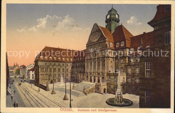 Kassel Rathaus u.Königstrasse