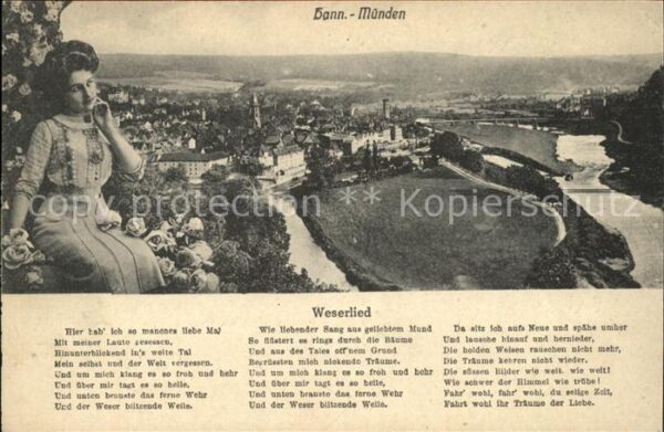 Hann. Muenden mit Text vom Weserlied
