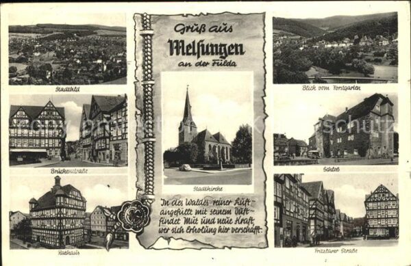Melsungen Fulda Fritzlarerstrasse u.Brückenstrasse (Ste