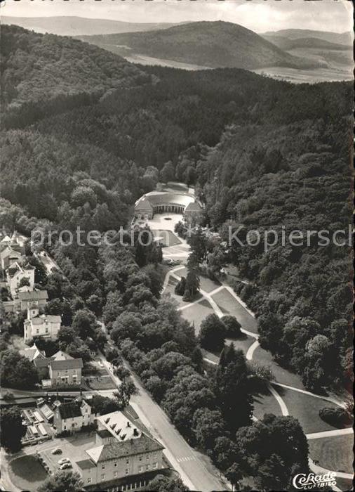 Bad Wildungen Luftaufnahme vom Kurpark u.Wandelhalle
