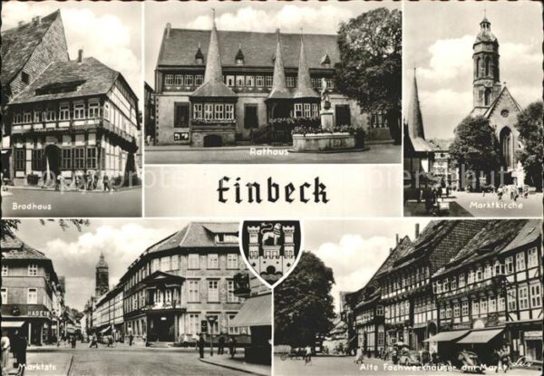 Einbeck Niedersachsen Rathaus Marktkirche u.Marktstrasse