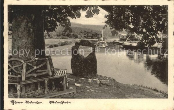Hann. Muenden Partie am Weserstein