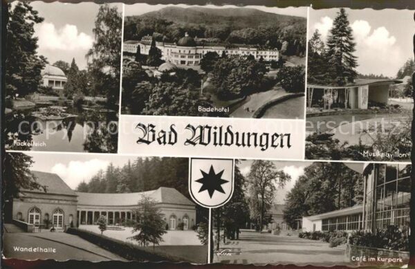 Bad Wildungen Wandelhalle u.Fackelteich