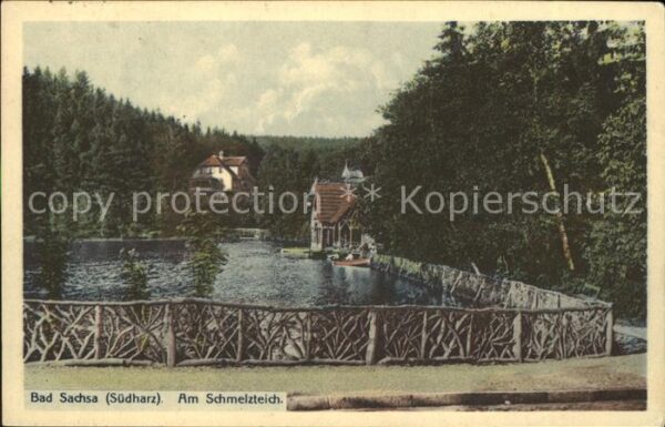 Bad Sachsa Harz Partie am Schmelzteich (Feldpost)