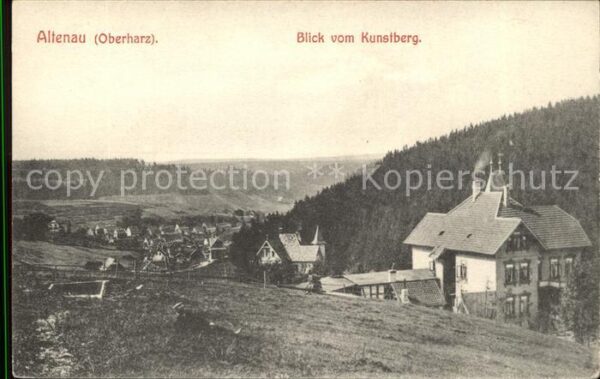 Altenau Harz Blick vom Kunstberg