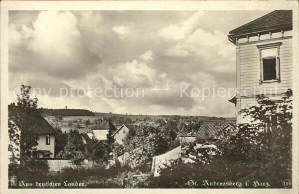 St Andreasberg Harz mit Blick gegen Jordanshöhe