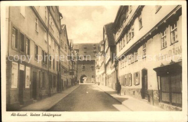 Kassel Alt-Kassel Untere Schäfergasse mit Bäck